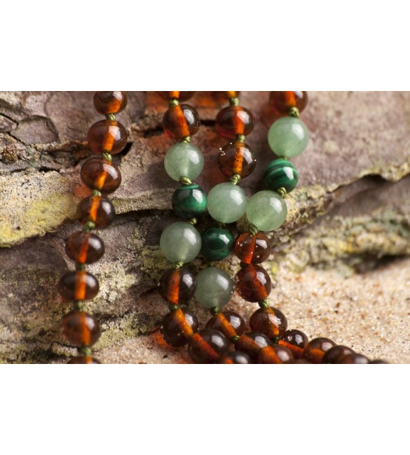 Amber teething necklace - Gemstone - Gem 